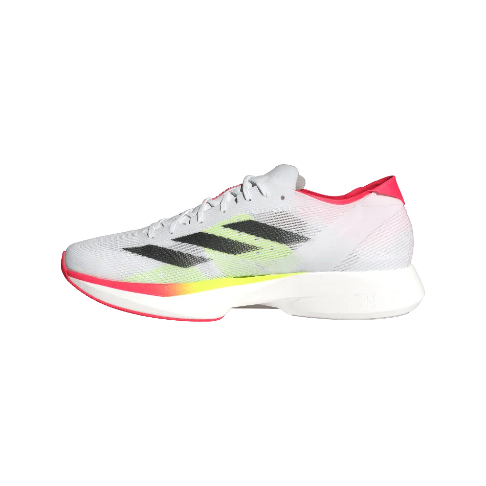 Adidas Herren Adizero Takumi Sen 10 Laufschuhe in Wolkenweiß/Core Schwarz/Lucid Rot SS25