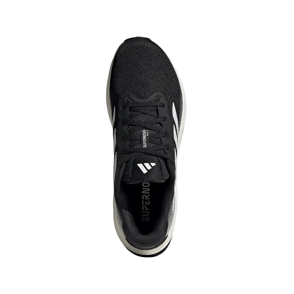 Adidas Herren Supernova Rise 2 Laufschuhe in Core Black/Zero Met/Core Black SS25