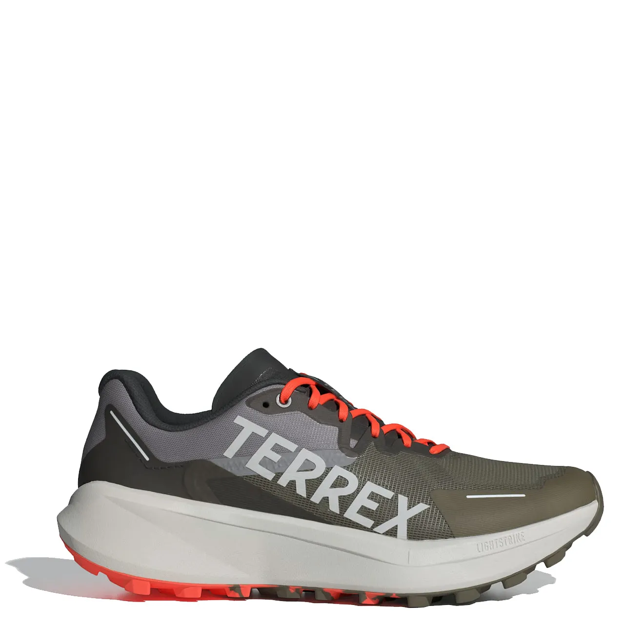 Adidas Terrex Agravic 3 Trailrunning-Schuhe Olive Strata / Grau One / Semi Impact Orange