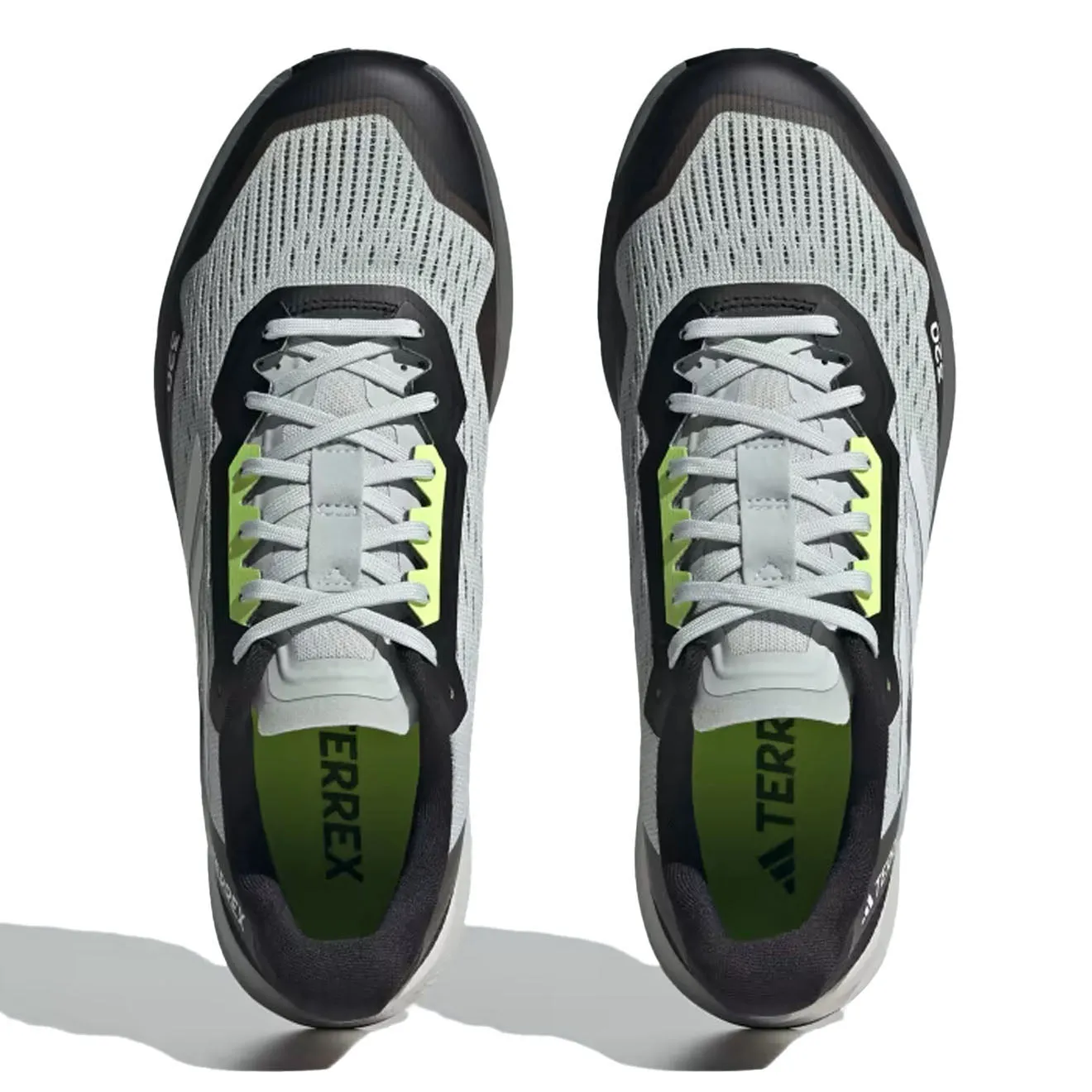Adidas Terrex Agravic Flow 2.0 Trailrunning-Schuhe Wonder Silver / Kristallweiß / Leuchtendes Zitronengelb
