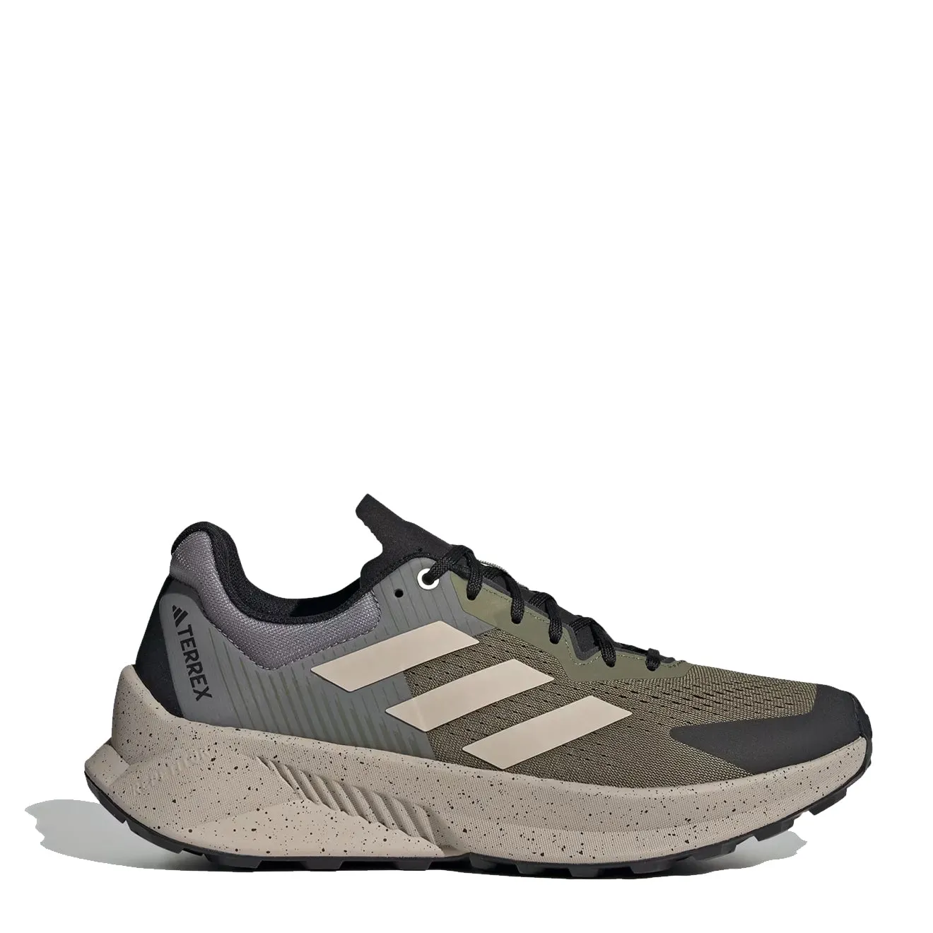 Adidas Terrex Soulstride Flow Trail Running Schuh Olive Strata / Wonder Beige / Kohle