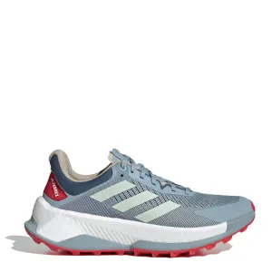 Adidas Terrex Soulstride Ultra Trailrunning-Schuhe Magisches Grau / Leinengrün / Reines Rubin