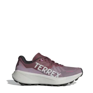 Adidas Terrex Damen Agravic 3 Trail Running Schuhe Gebraucht Feige / Grau / Pink Fusion