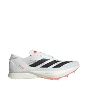 Adidas Unisex Adizero Avanti Leichtathletik-Spikes in Cloud White/Core Black/Lucid Red SS25