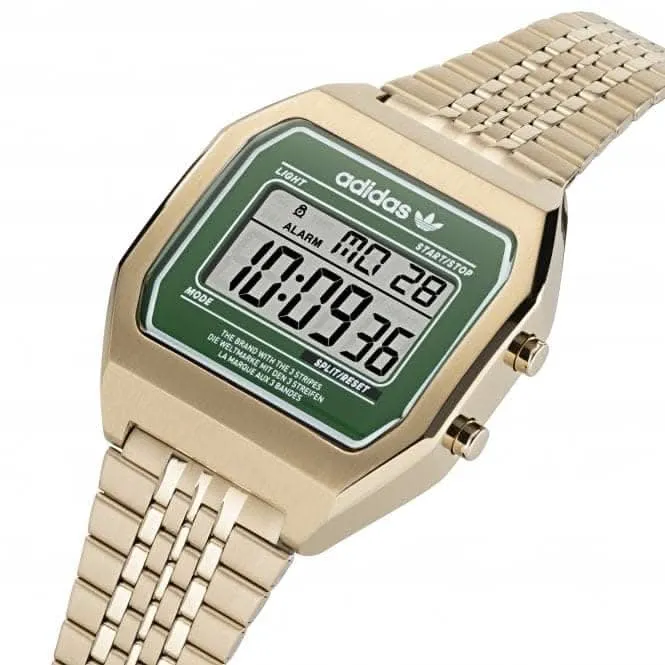 Adidas Unisex Digital Two Uhr in Goldton AOST22071