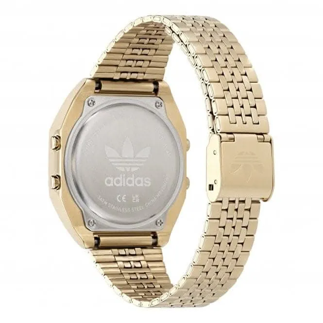 Adidas Unisex Digital Two Uhr in Goldton AOST22071