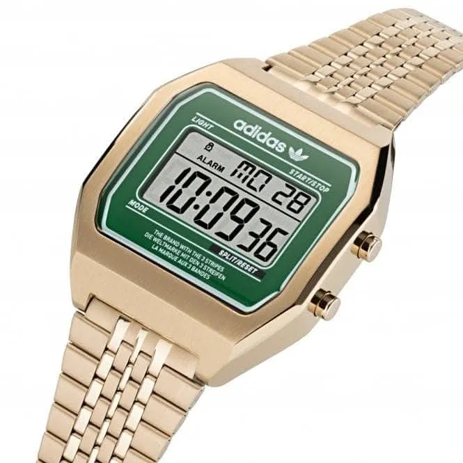 Adidas Unisex Digital Two Uhr in Goldton AOST22071