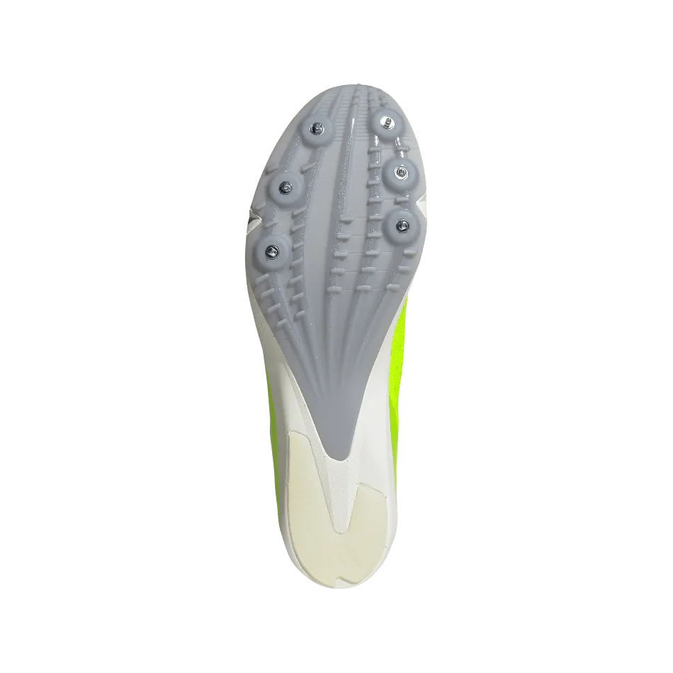 Adidas Unisex Distancestar Laufschuhe in Lucid Lemon/Core Black/Halo Silver SS25