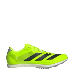 Adidas Unisex Distancestar Laufschuhe in Lucid Lemon/Core Black/Halo Silver SS25
