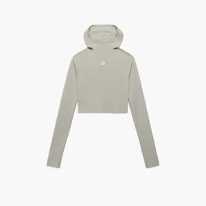adidas X Fear Of God Damen Base Layer Crop Hoodie/Sesam