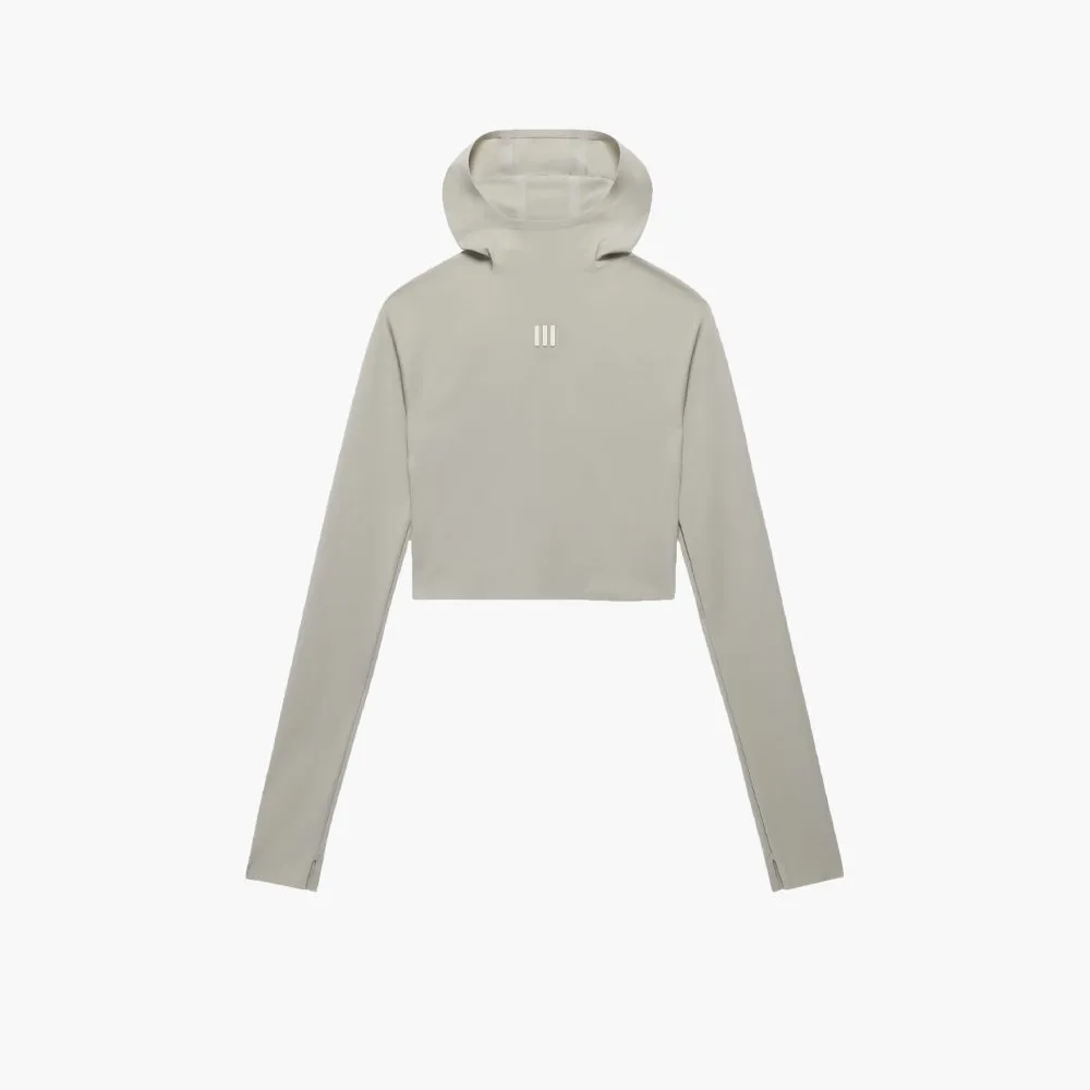 adidas X Fear Of God Damen Base Layer Crop Hoodie/Sesam