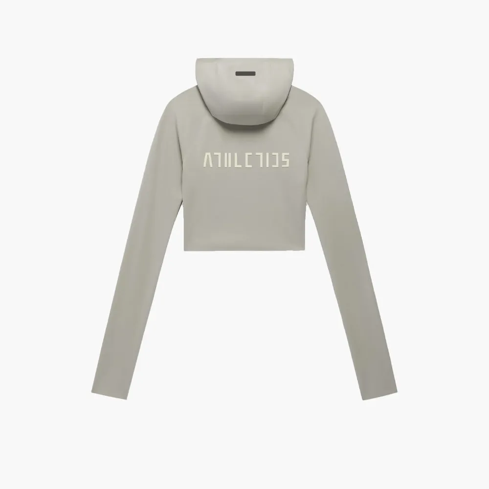 adidas X Fear Of God Damen Base Layer Crop Hoodie/Sesam