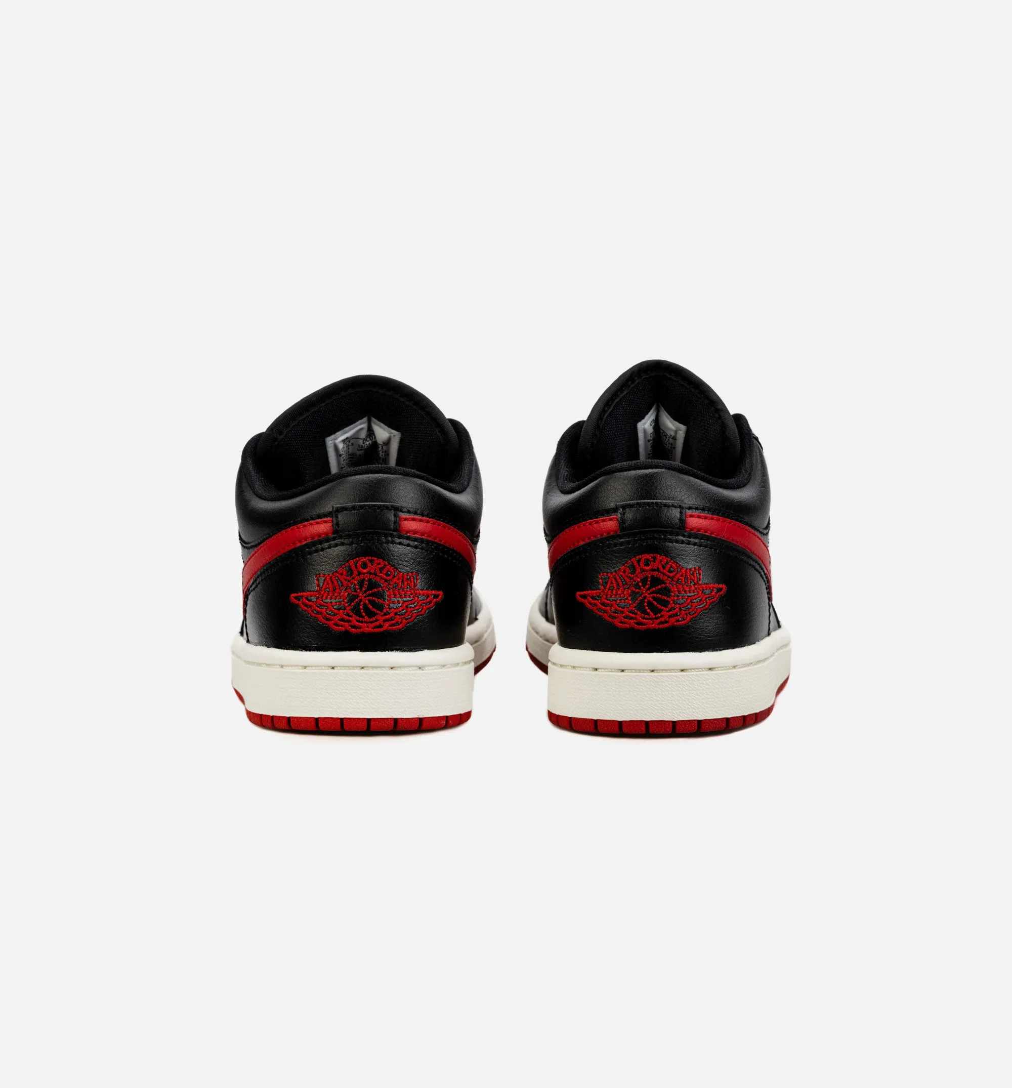 Air Jordan 1 Low Bred Sail Damen Lifestyle-Schuh - Schwarz/Rot