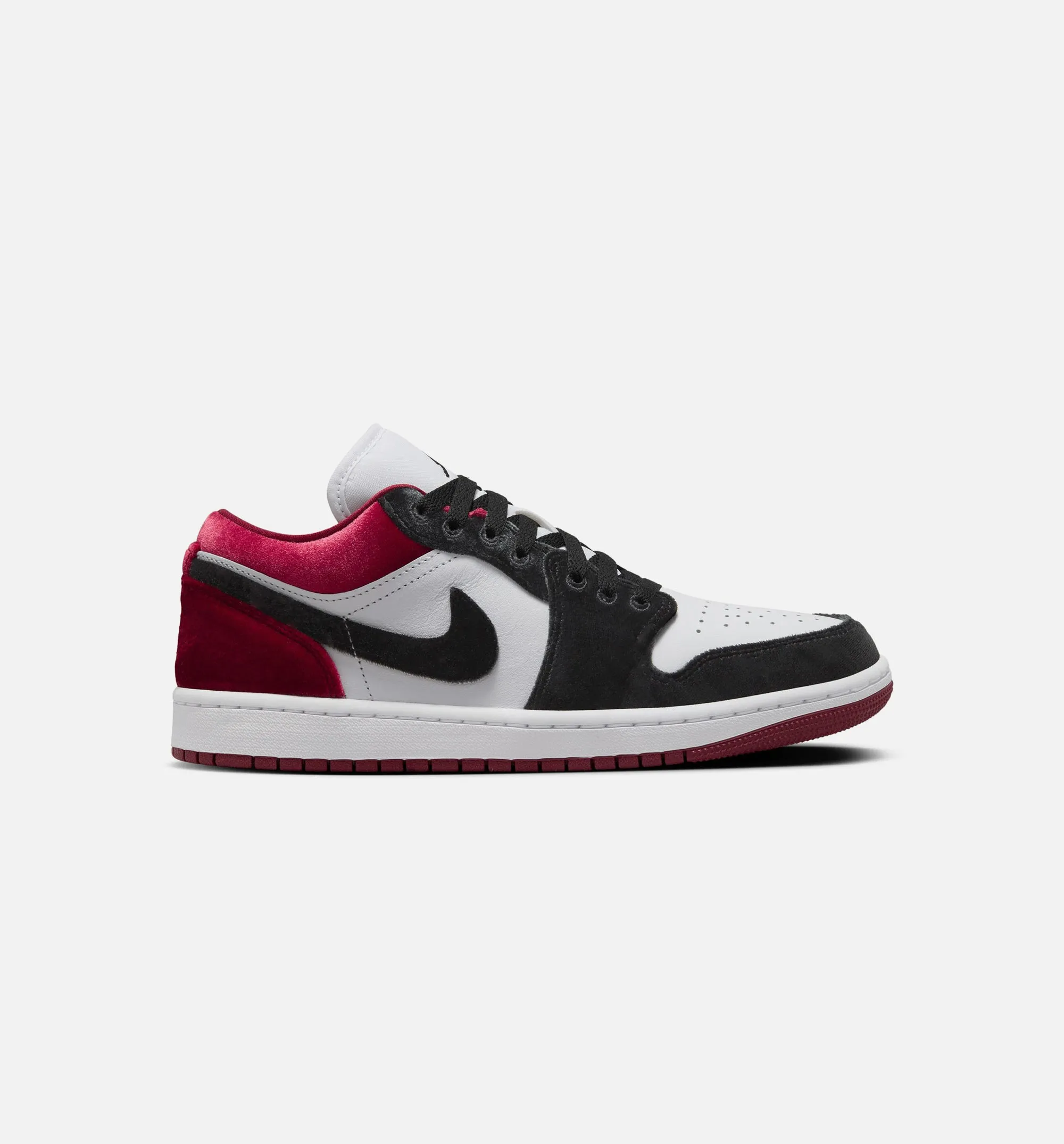 Air Jordan 1 Low SE Velvet Damen Lifestyle-Schuh - Schwarz/Gymrot/Weiß