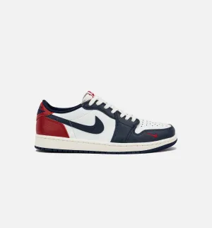 Air Jordan 1 Retro Low OG Howard University Herren Lifestyle-Schuh - Weiß/Gymrot/Mitternachtsblau/Neutralgrau/Segeltuch/Beige