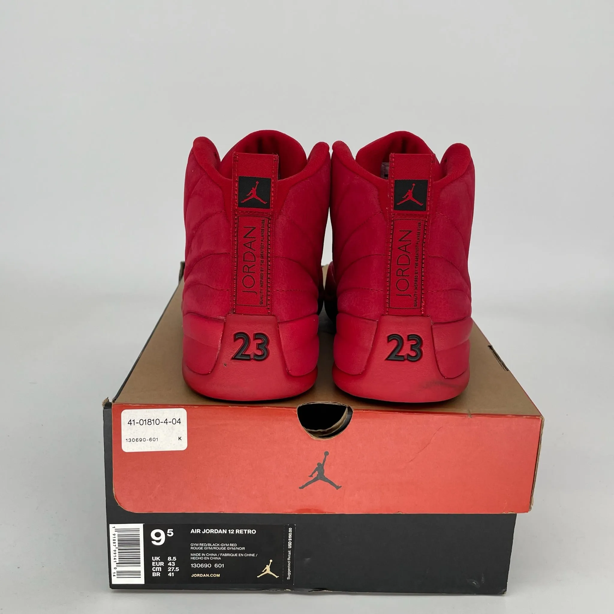AIR JORDAN 12 GYM ROT GRÖßE 9.5 130690-601