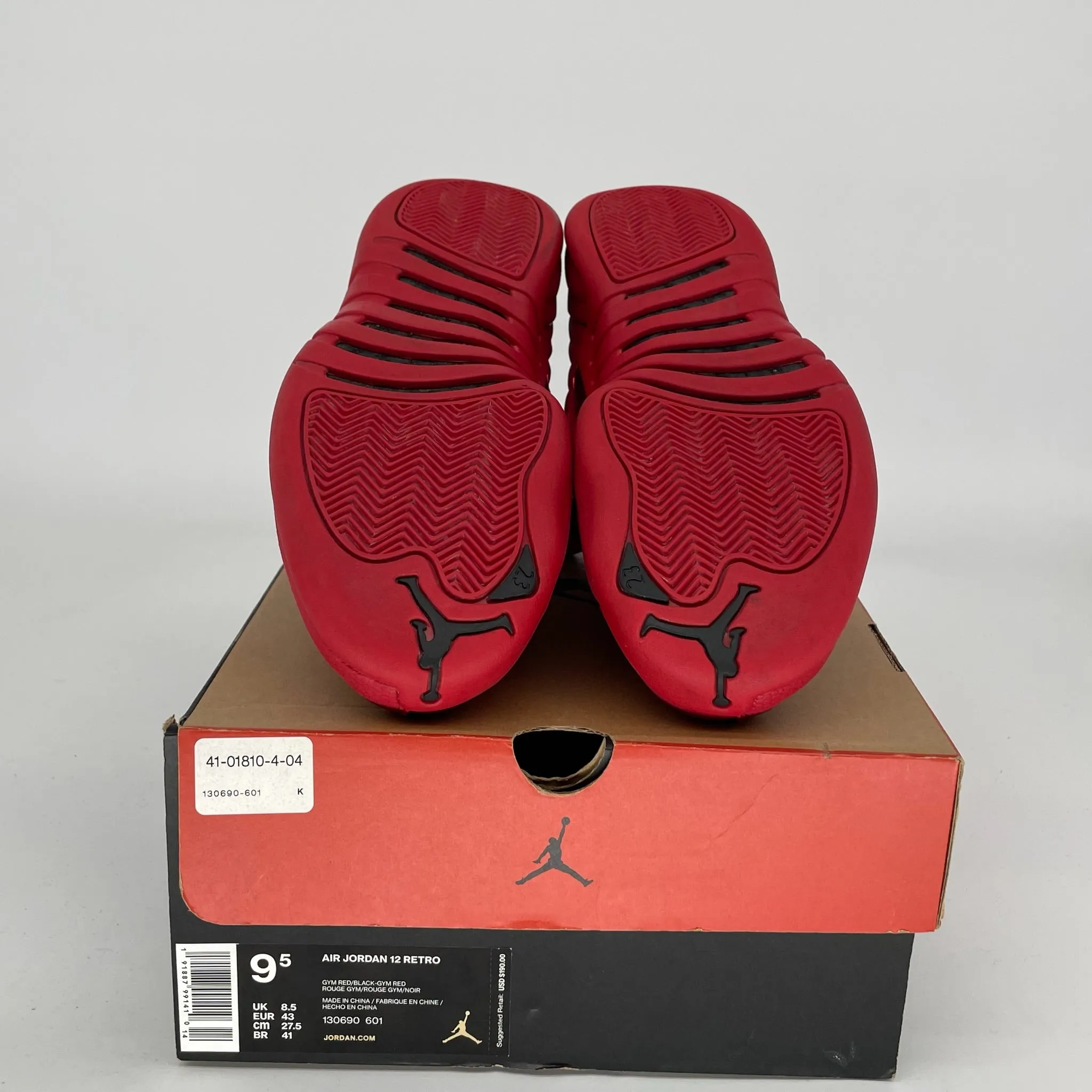 AIR JORDAN 12 GYM ROT GRÖßE 9.5 130690-601