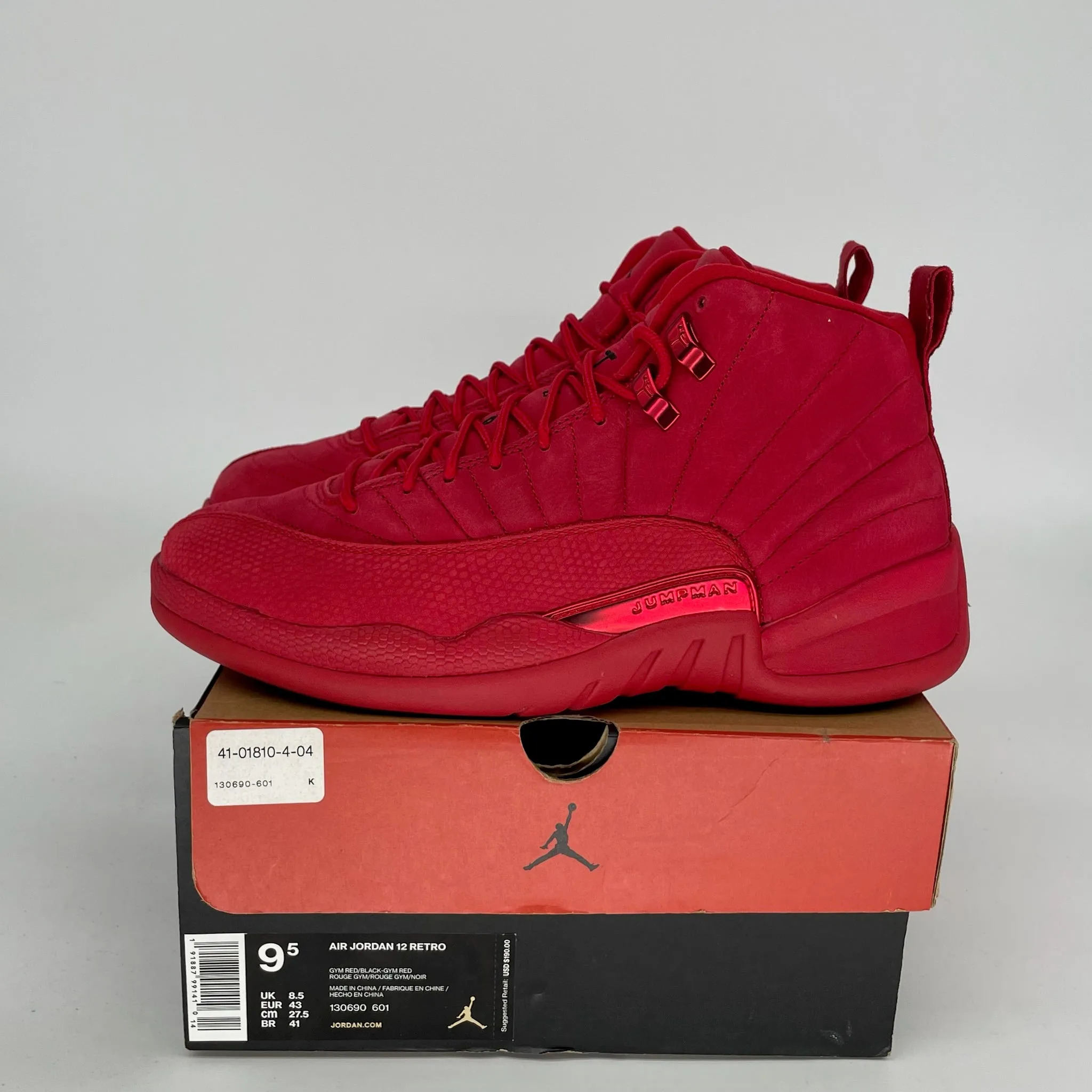 AIR JORDAN 12 GYM ROT GRÖßE 9.5 130690-601