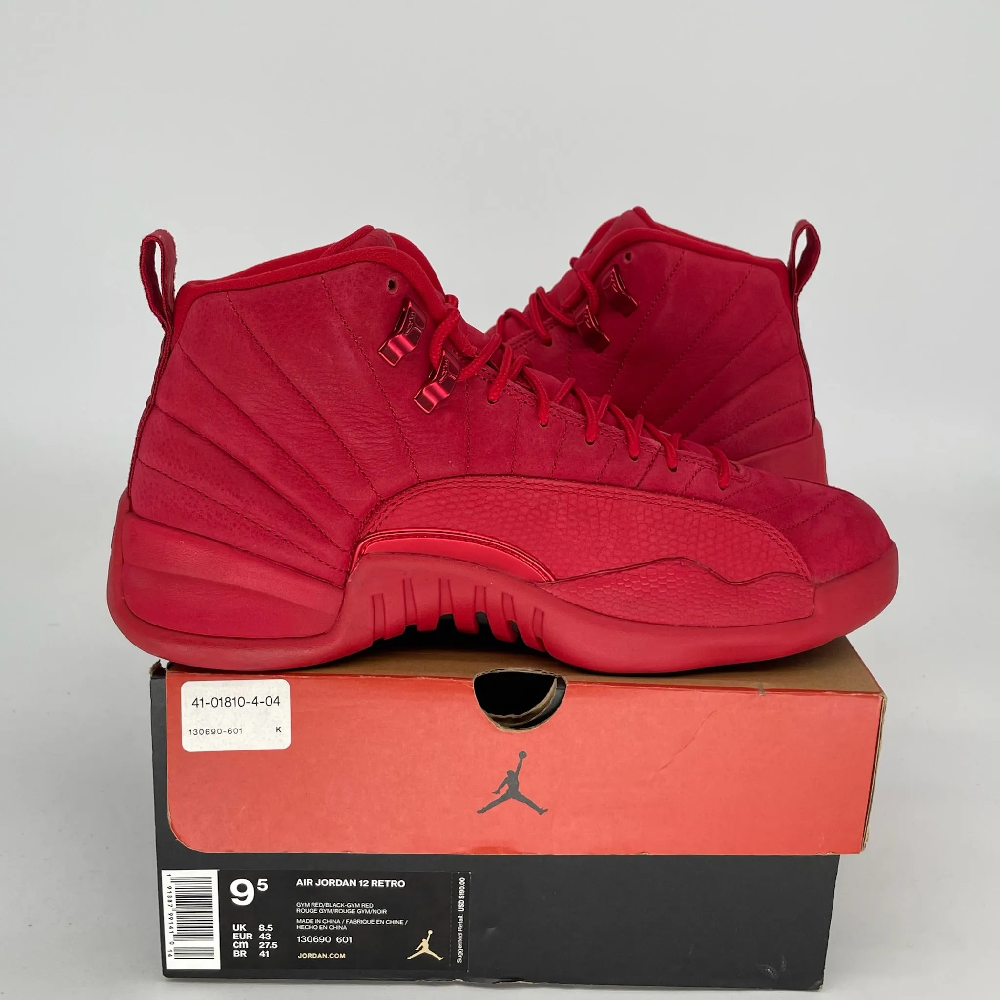 AIR JORDAN 12 GYM ROT GRÖßE 9.5 130690-601