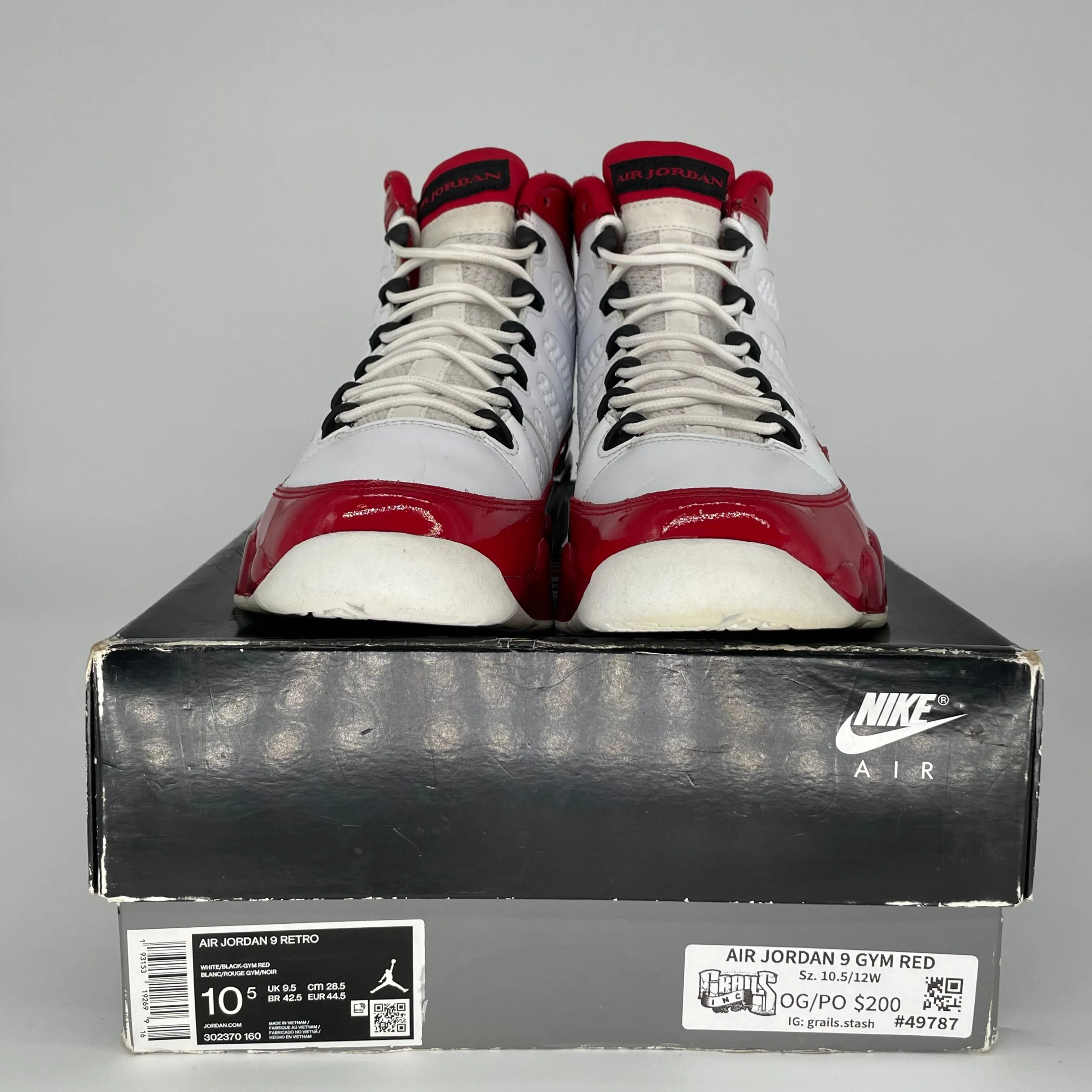 AIR JORDAN 9 GYM ROT GRÖßE 10.5 302370-160