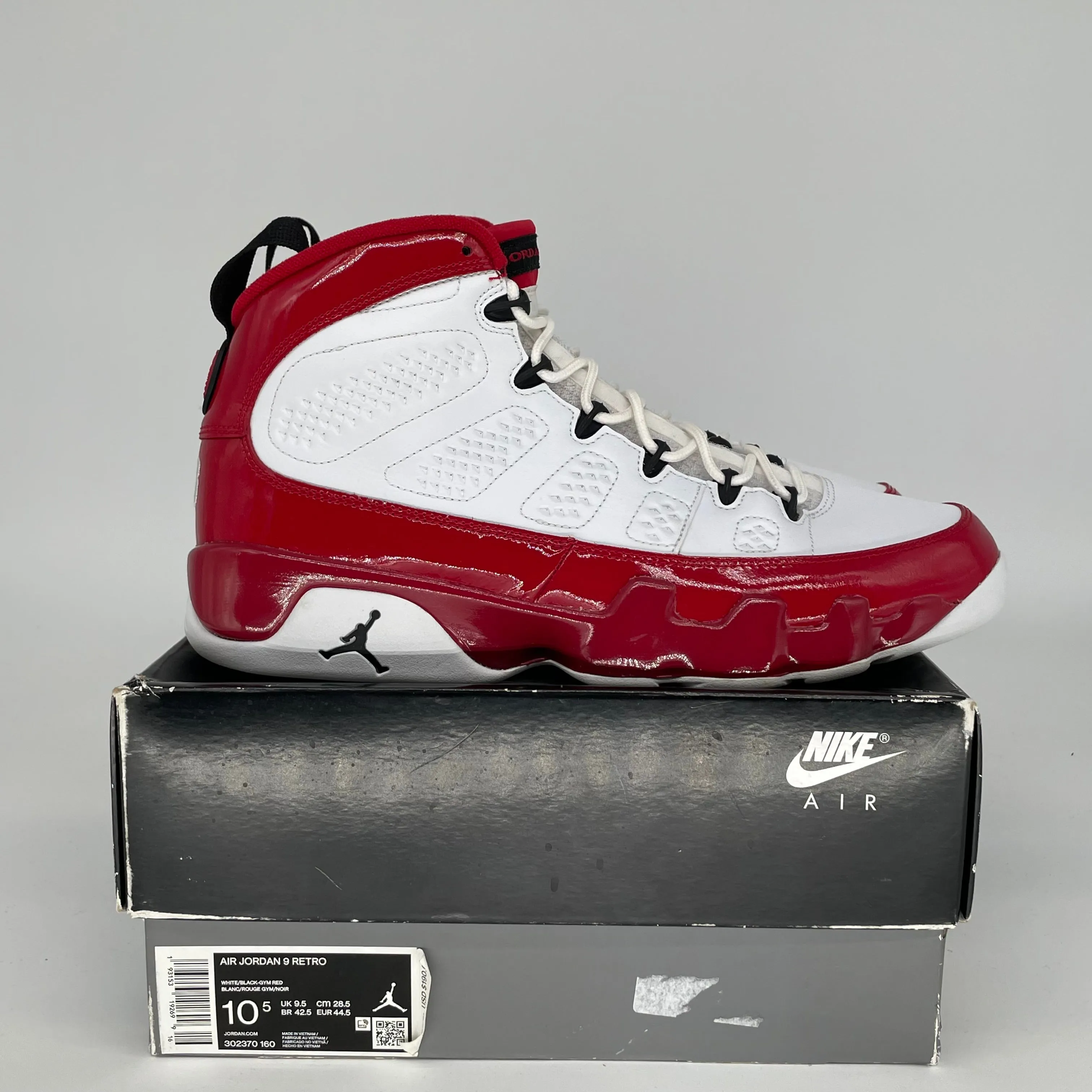 AIR JORDAN 9 GYM ROT GRÖßE 10.5 302370-160