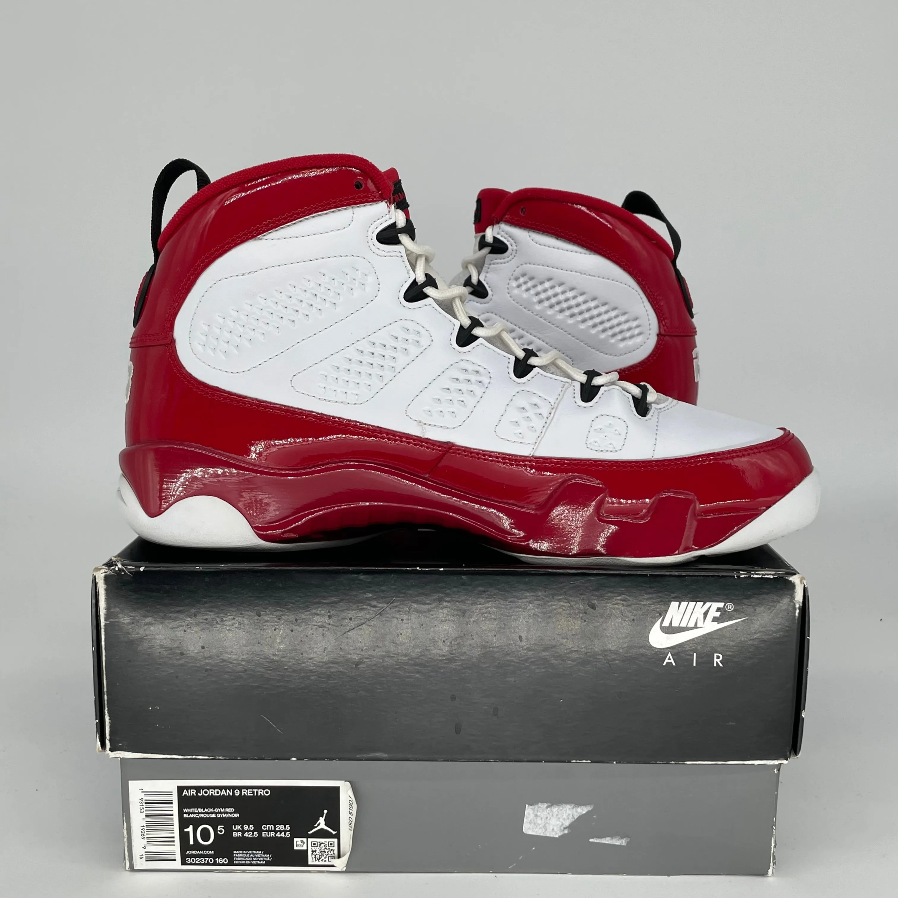 AIR JORDAN 9 GYM ROT GRÖßE 10.5 302370-160
