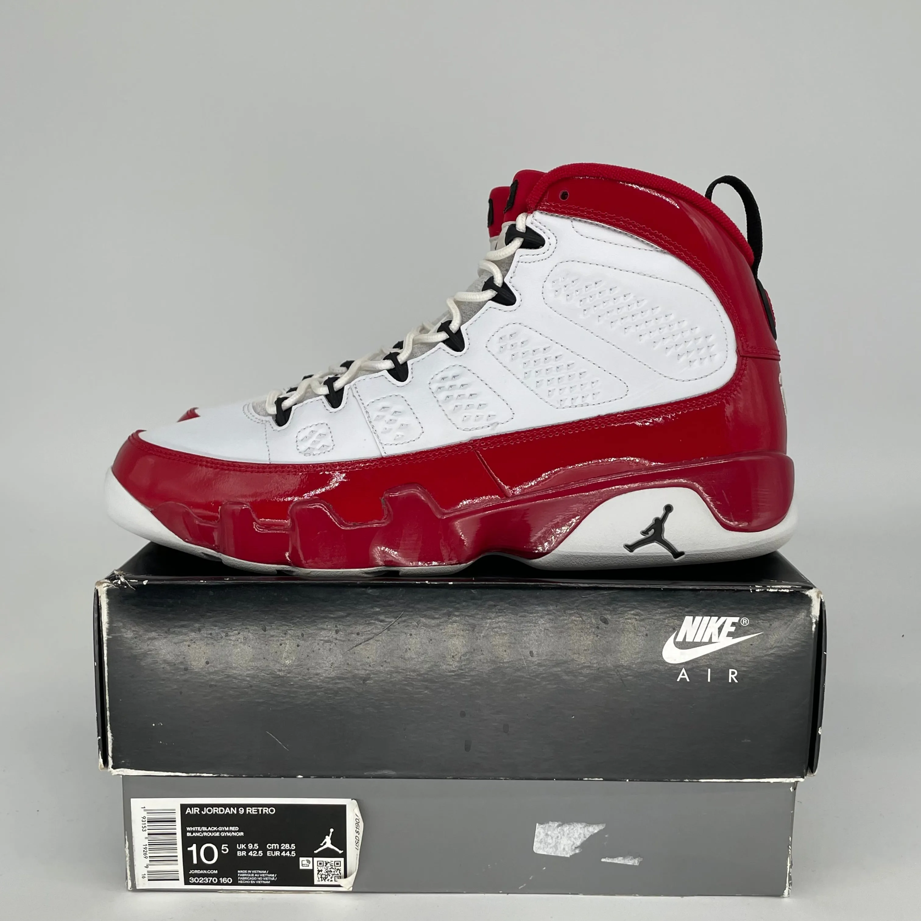 AIR JORDAN 9 GYM ROT GRÖßE 10.5 302370-160