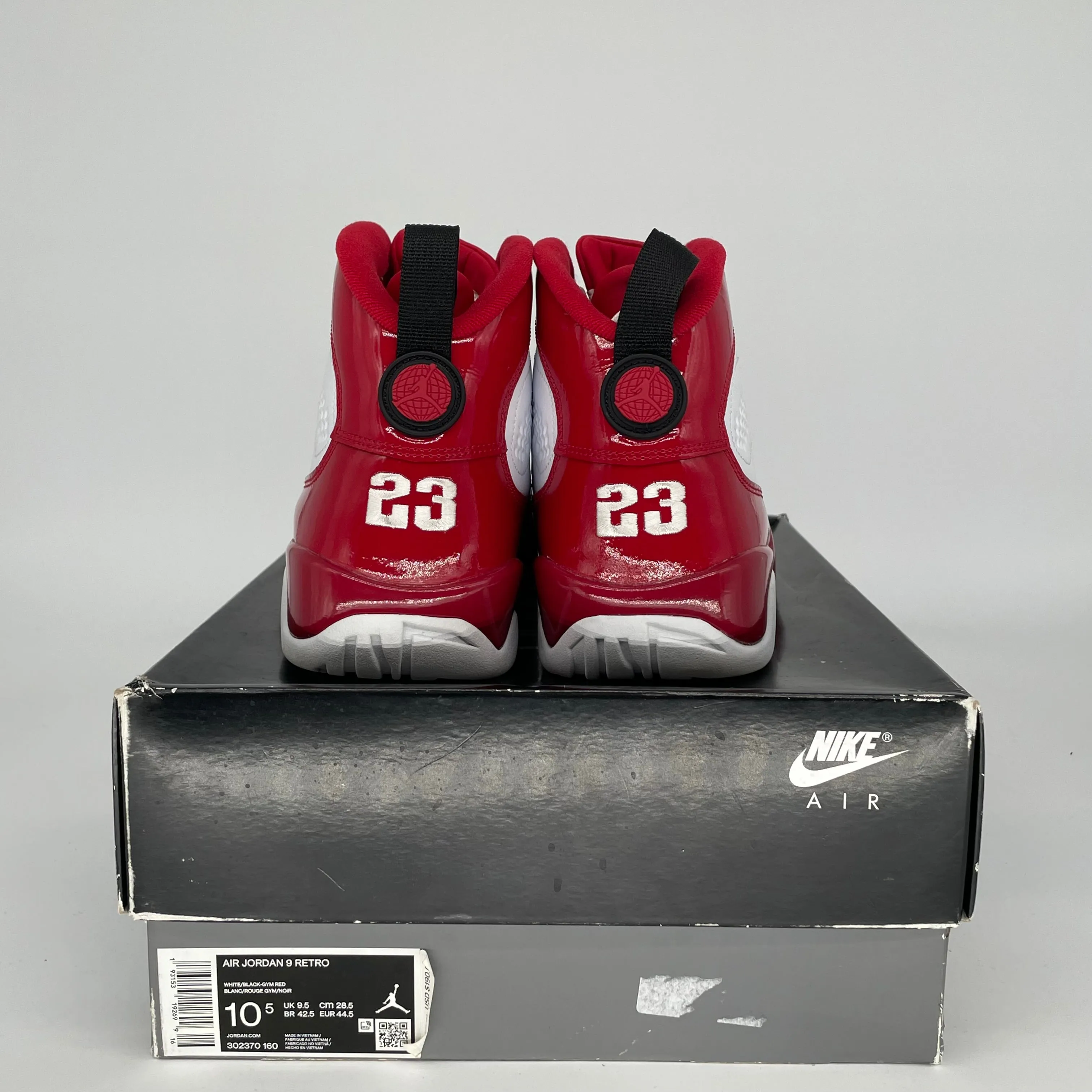 AIR JORDAN 9 GYM ROT GRÖßE 10.5 302370-160