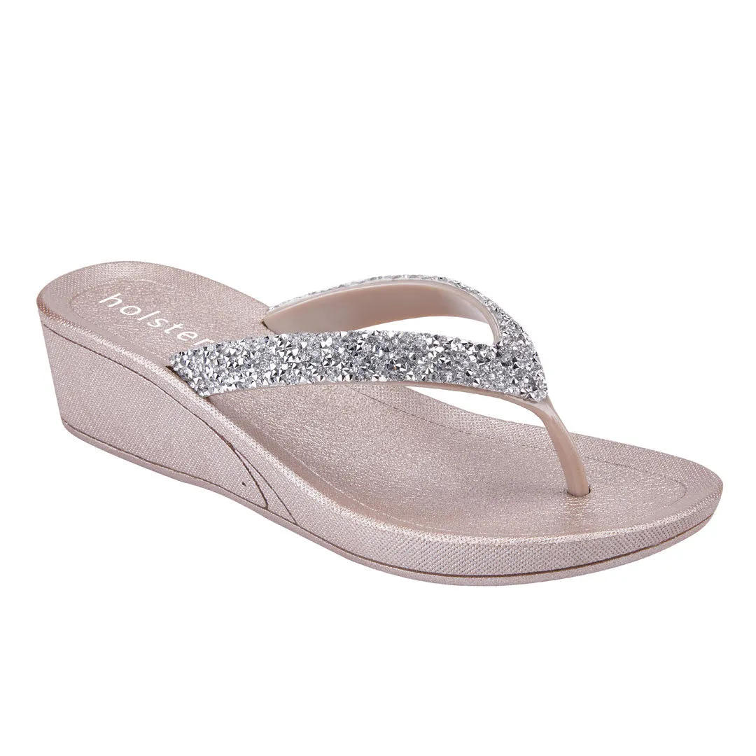 Alora Wedge - Champagner