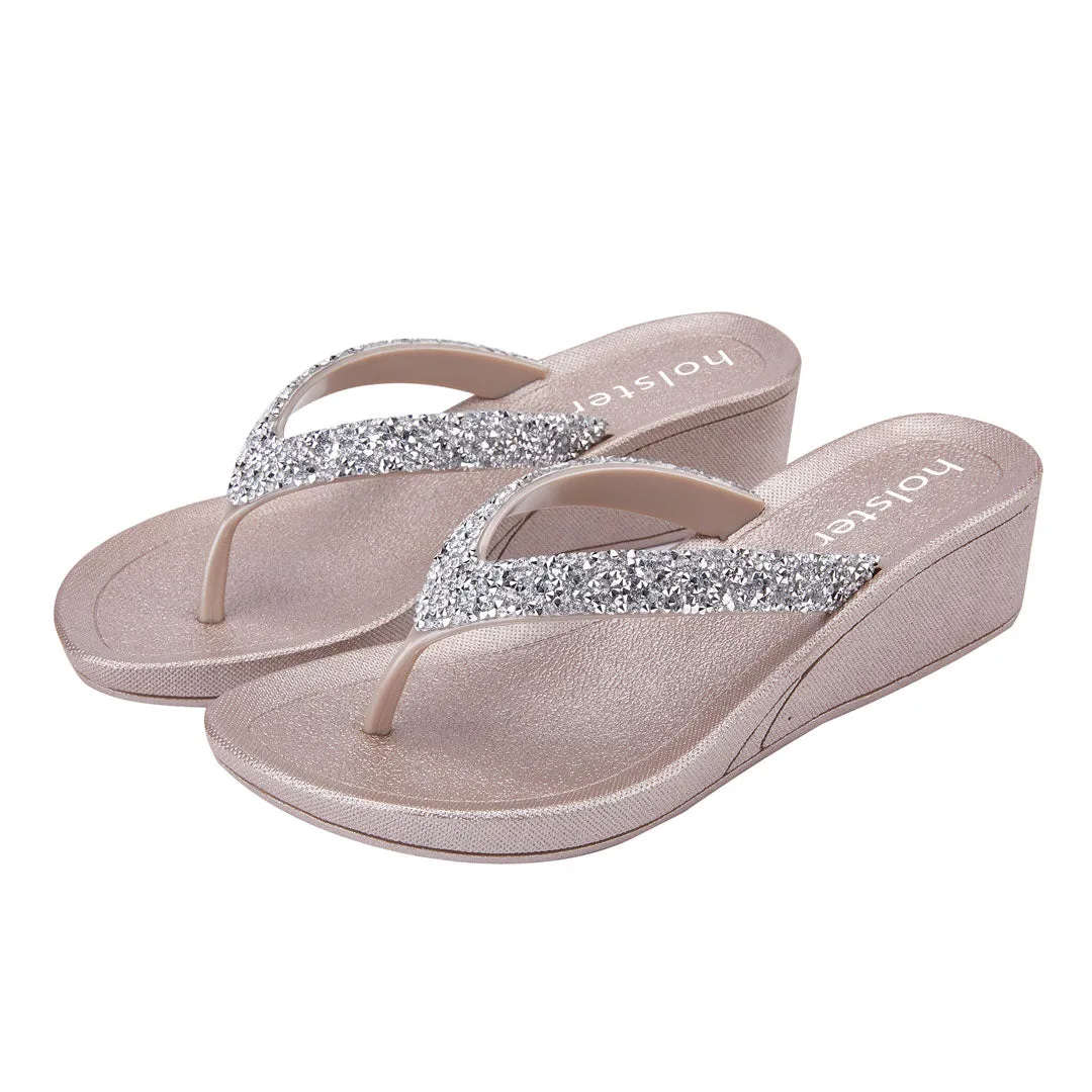 Alora Wedge - Champagner