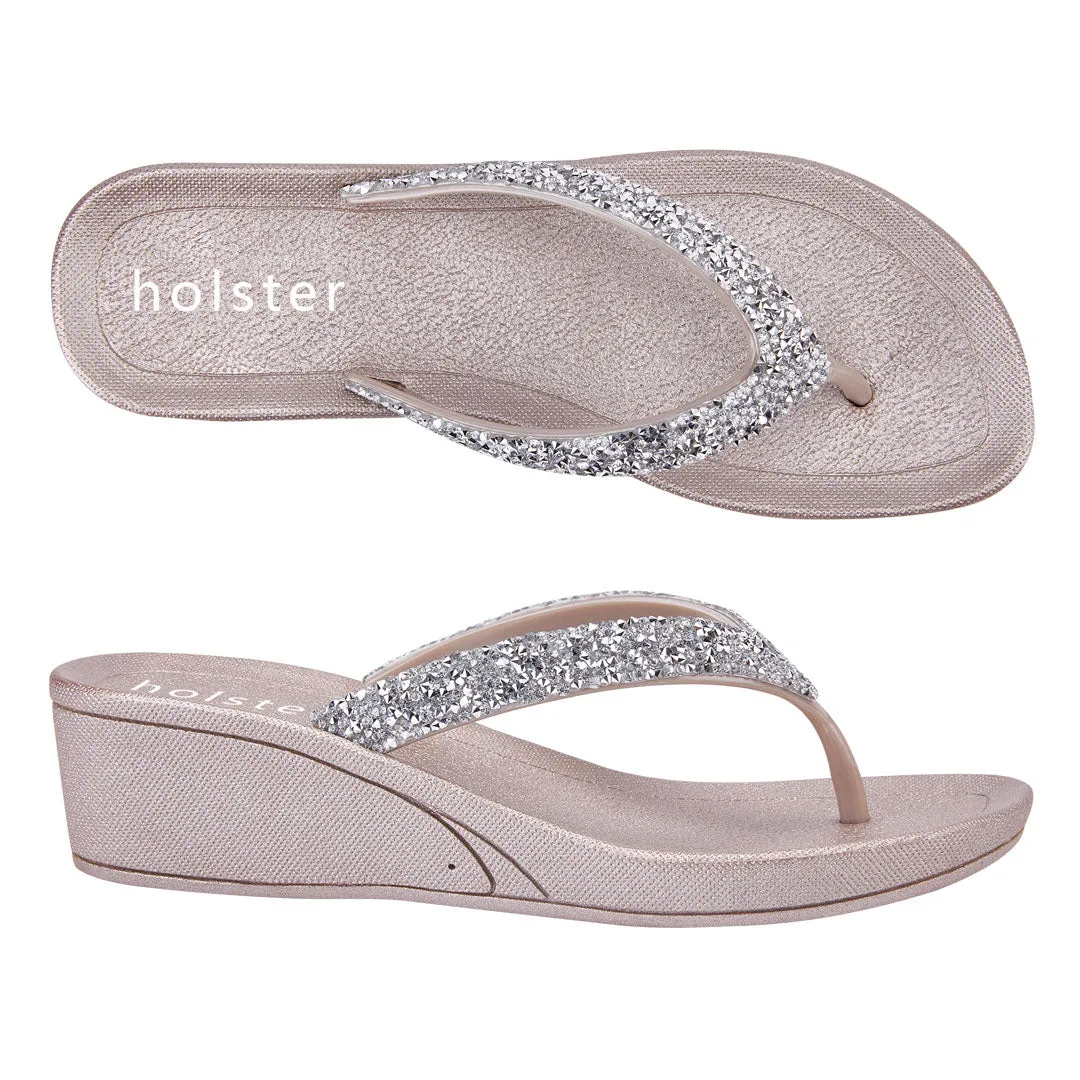 Alora Wedge - Champagner