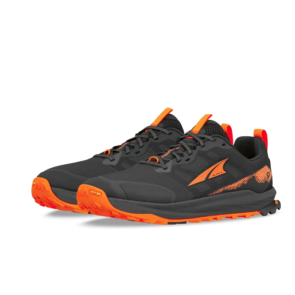 Altra Herren Lone Peak 9   Trailrunning-Schuhe in Schwarz/Orange SS25