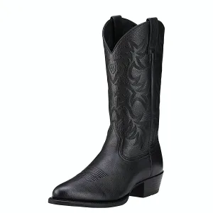 Ariat Herren Heritage Western R-Toe - Schwarze Ariat Schuhe