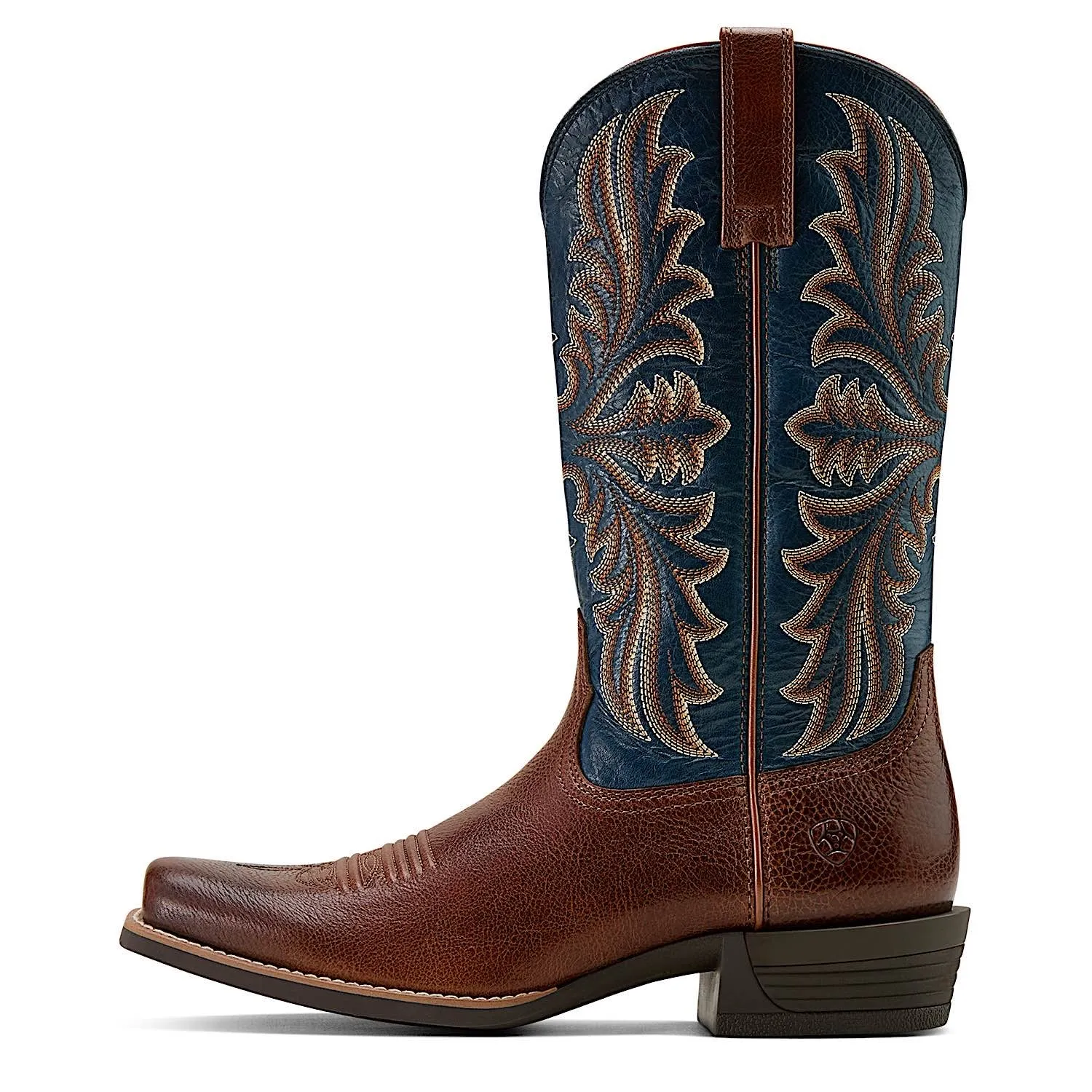 Ariat Herren Hustler Westernstiefel - Bestialisch Braun/Pazifik Blau Ariat Schuhe