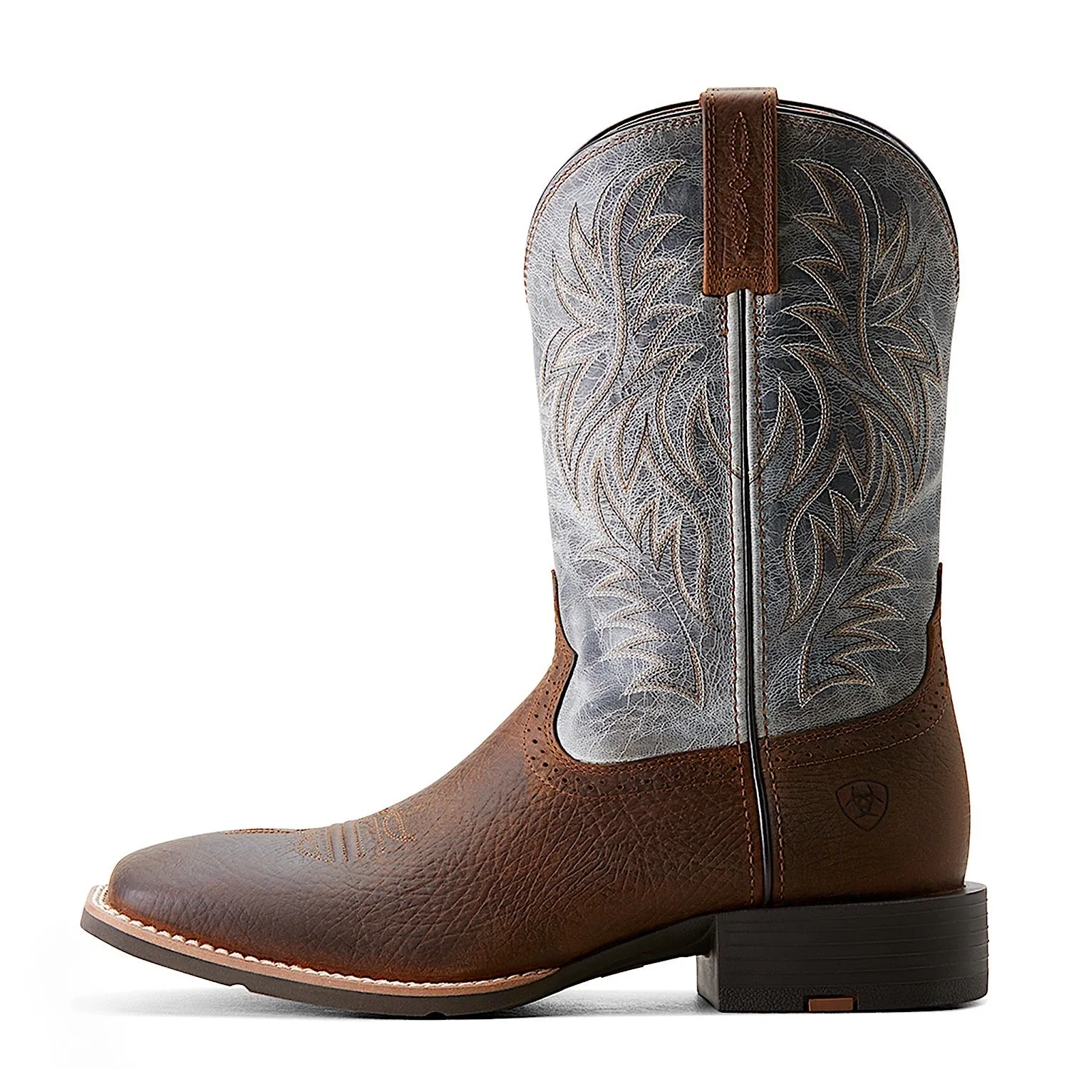 Ariat Herren Sport Western Stiefel mit breiter quadratischer Spitze in Erde/Glacier Blau