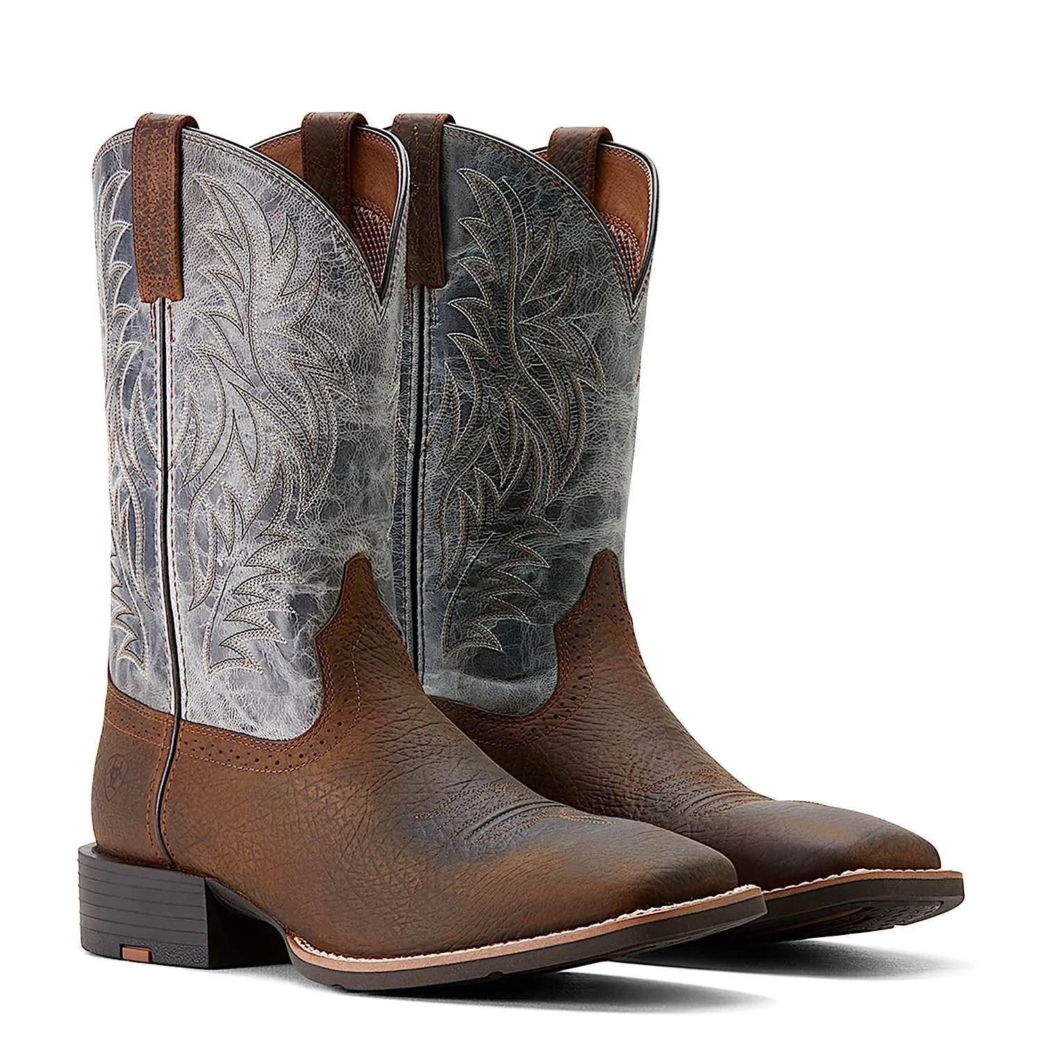 Ariat Herren Sport Western Stiefel mit breiter quadratischer Spitze in Erde/Glacier Blau