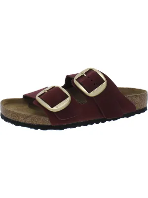 Arizona Damen Ledersandalen mit großem Verschluss und Korksohle