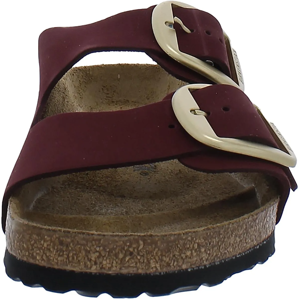 Arizona Damen Ledersandalen mit großem Verschluss und Korksohle