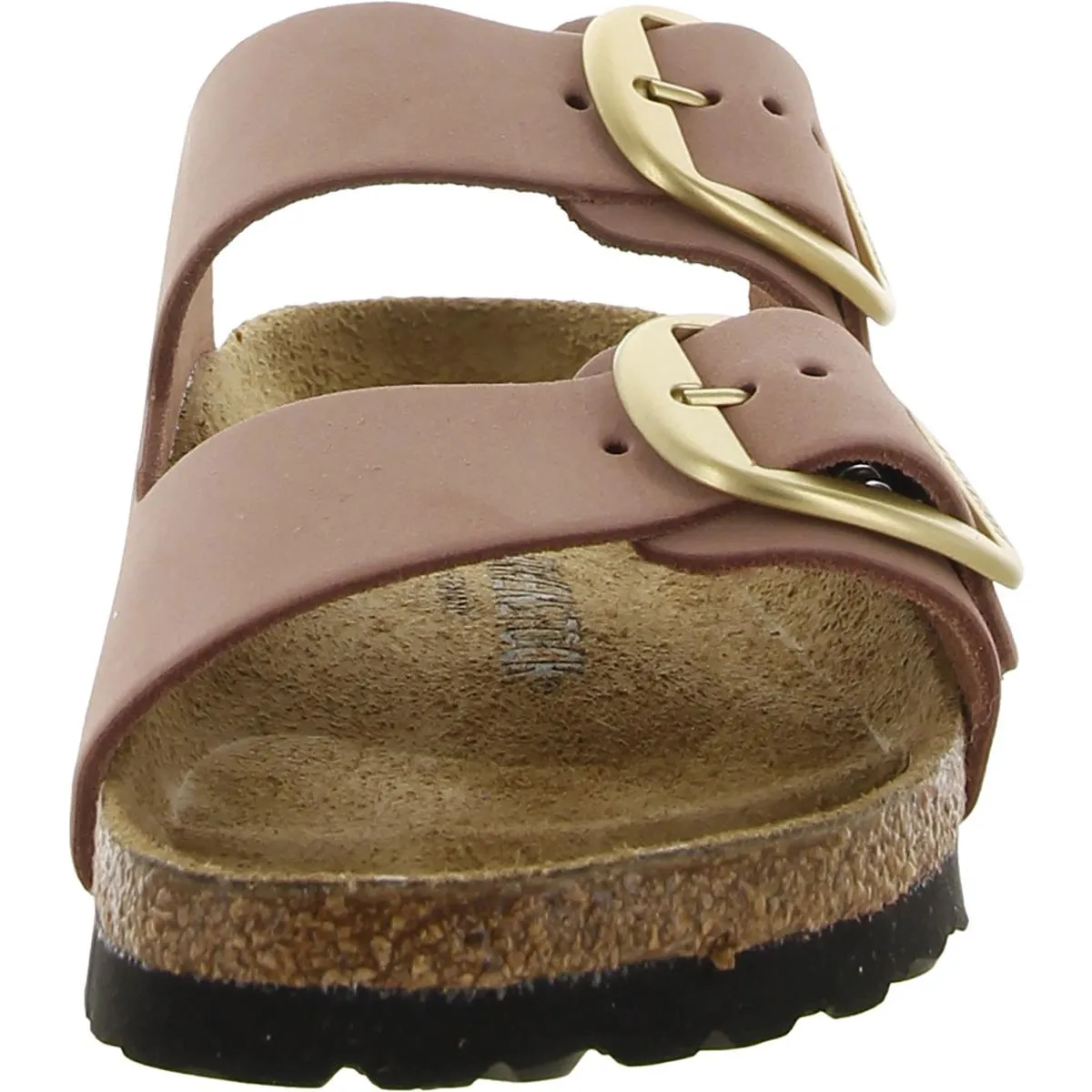 Arizona Damen Ledersandalen mit großer Schnalle und offener Spitze