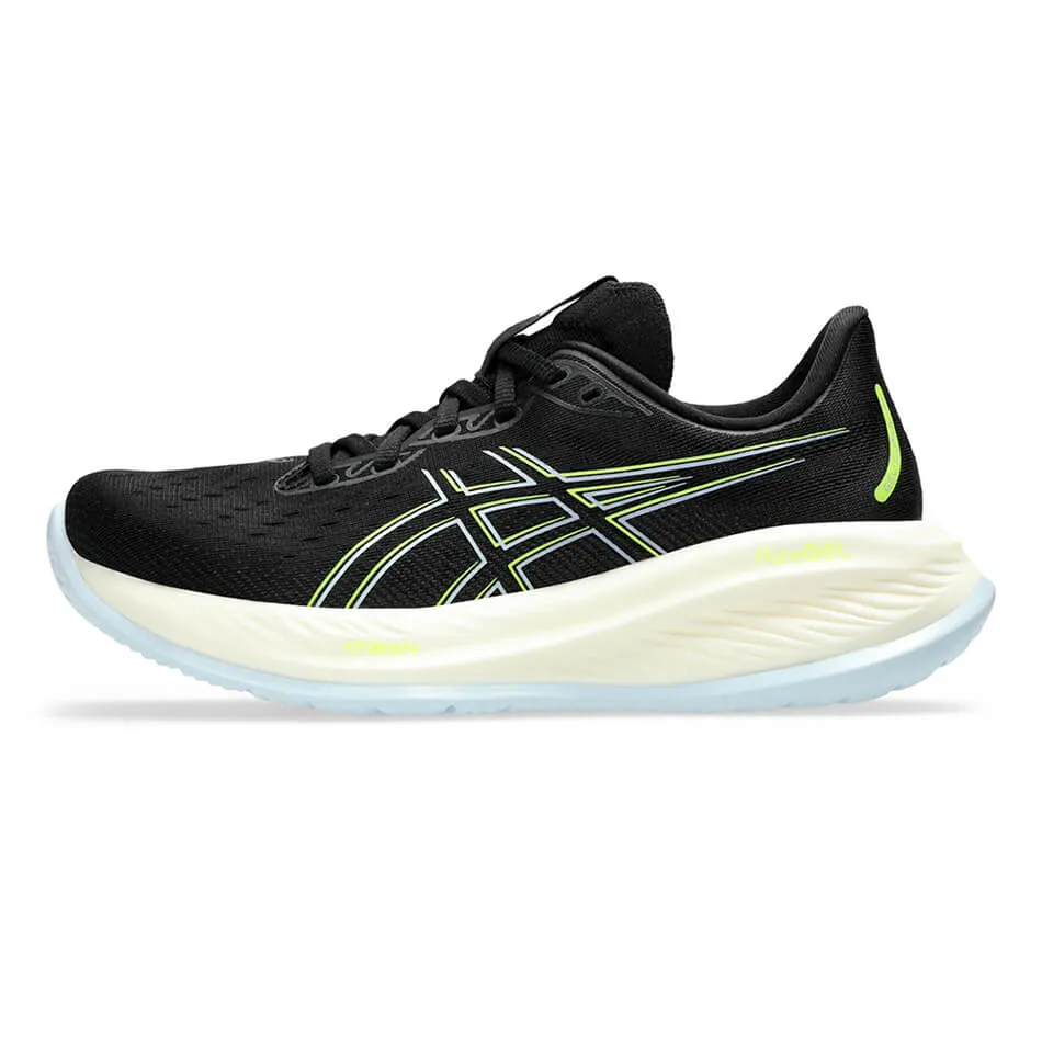 ASICS GEL-CUMULUS 26 Damen-Laufschuhe in Schwarz/Sicherheitsgelb  AW24