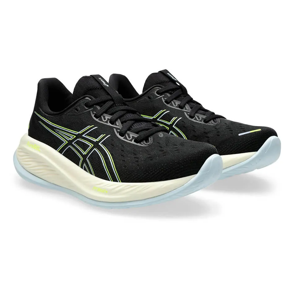 ASICS GEL-CUMULUS 26 Damen-Laufschuhe in Schwarz/Sicherheitsgelb  AW24