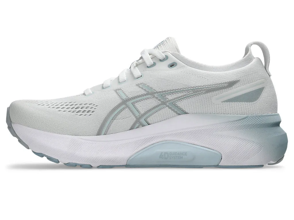 Asics Gel Kayano 31 (B-Weite) - Weiß/Delfingrau (Damen) Asics Schuhe