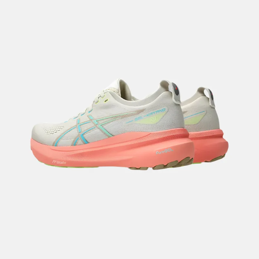 Asics Gel-Kayano 31 Damen Laufschuhe - Birke/Energy Aqua Asics Schuhe