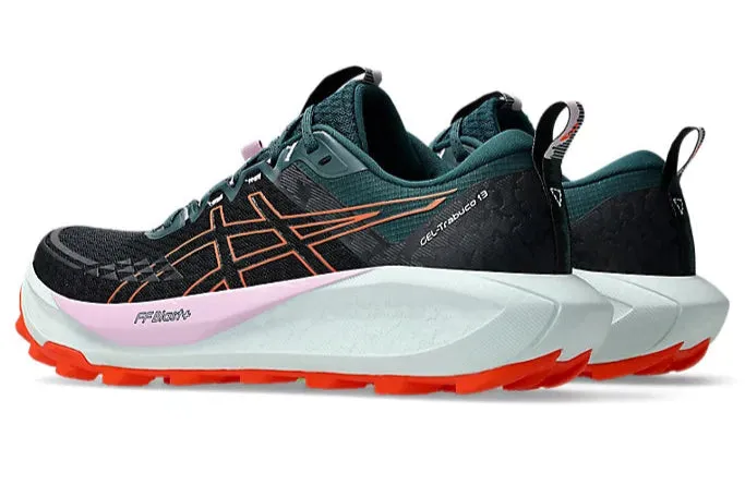 Asics Gel Trabuco 13 (B-Weite) - Schwarz/Nova Orange (Damen) Asics Schuhe