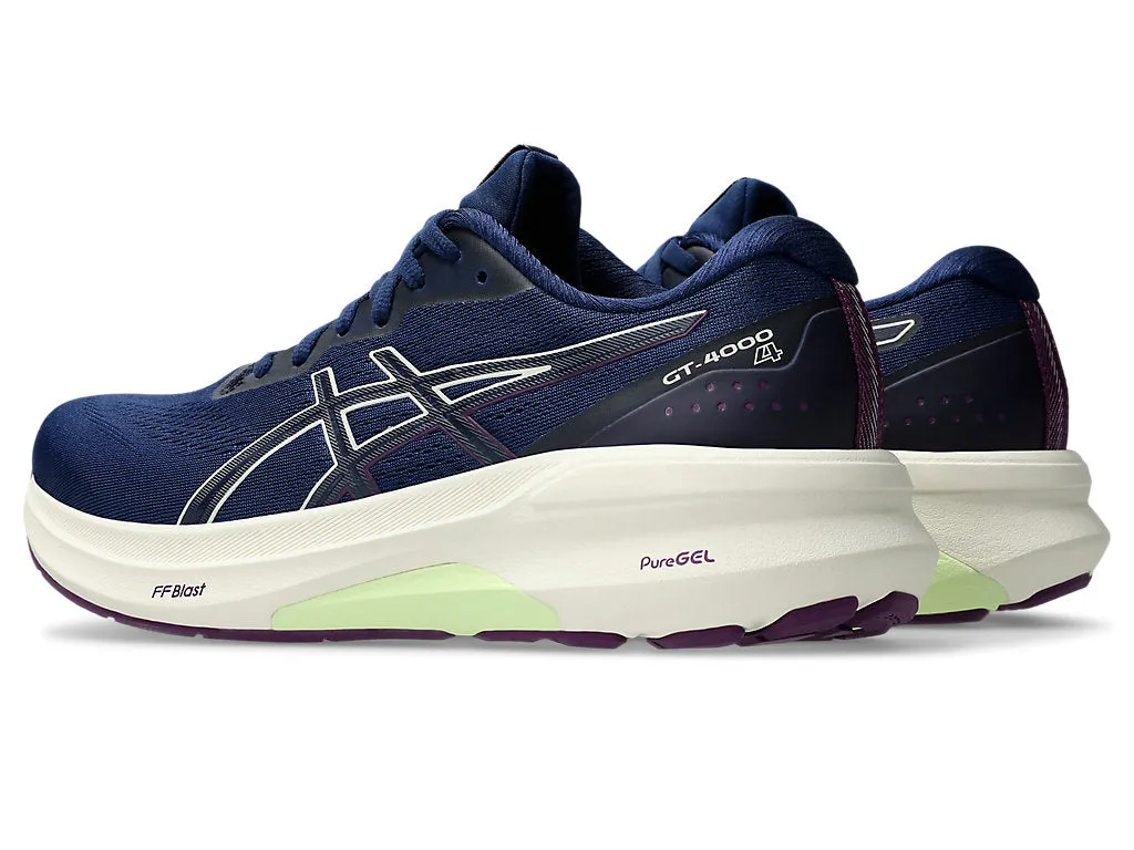 Asics Gt-4000 4 (D-Weite) - Blaue Weite/Birke (Damen) Asics Schuhe