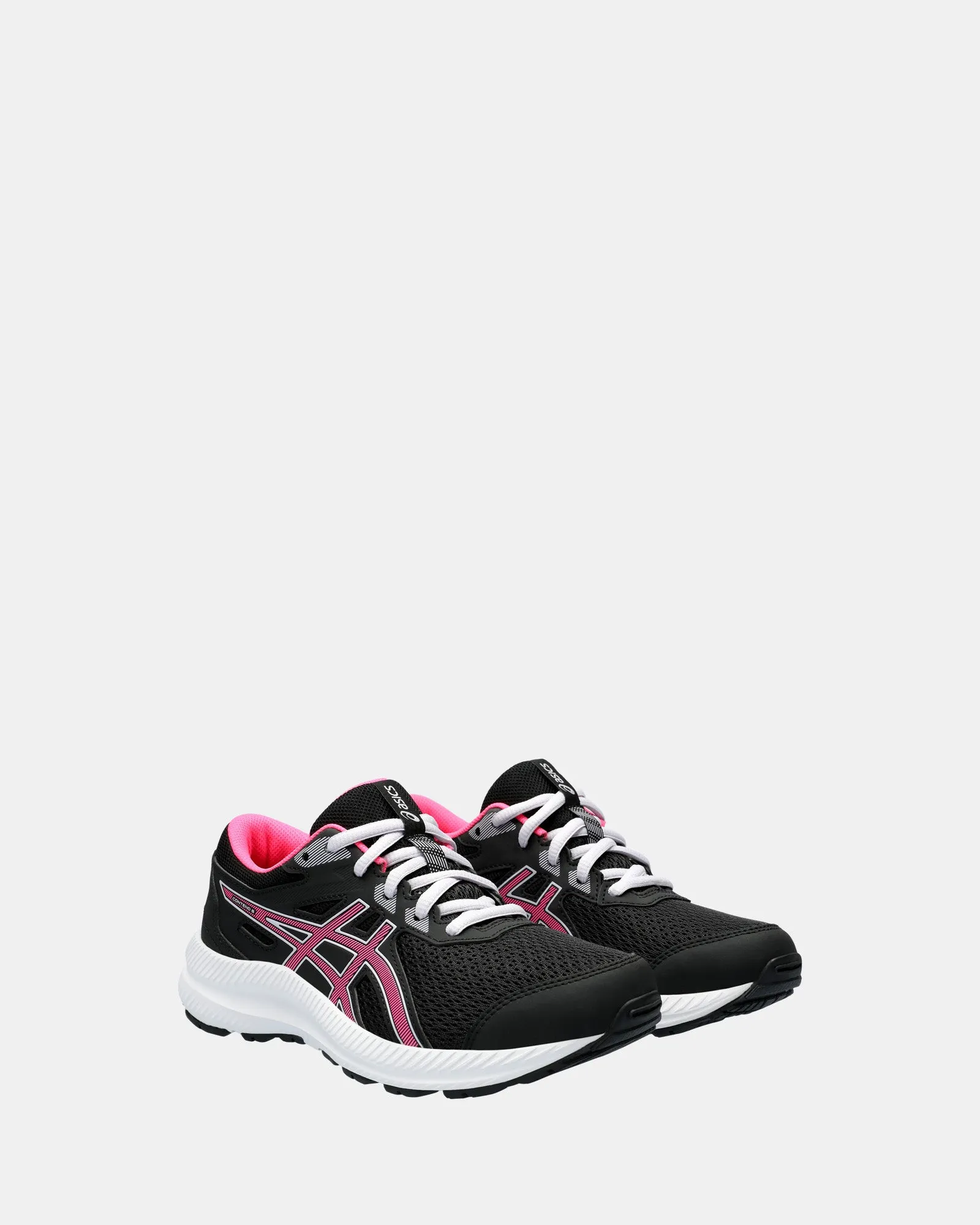 Asics Kinder-Schuhe Contend 8 Grundschule Schwarz/Knallrosa