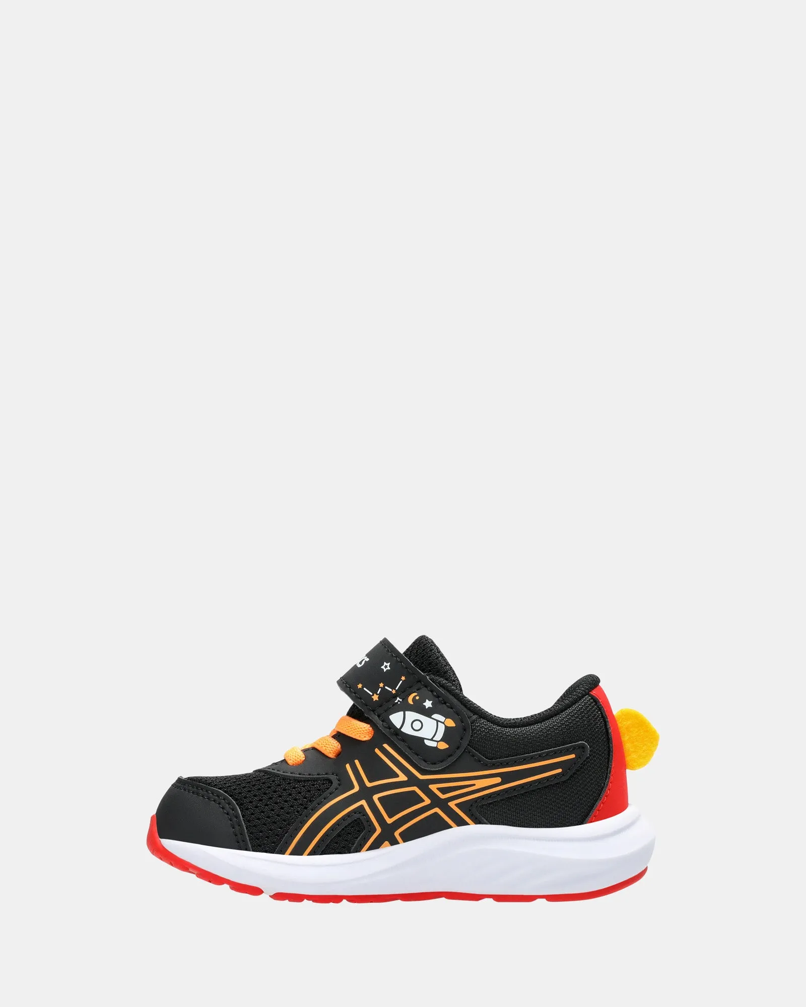Asics Kinder-Schuhe Contend 9 Schulhof Inf B Schwarz/Orange Pop