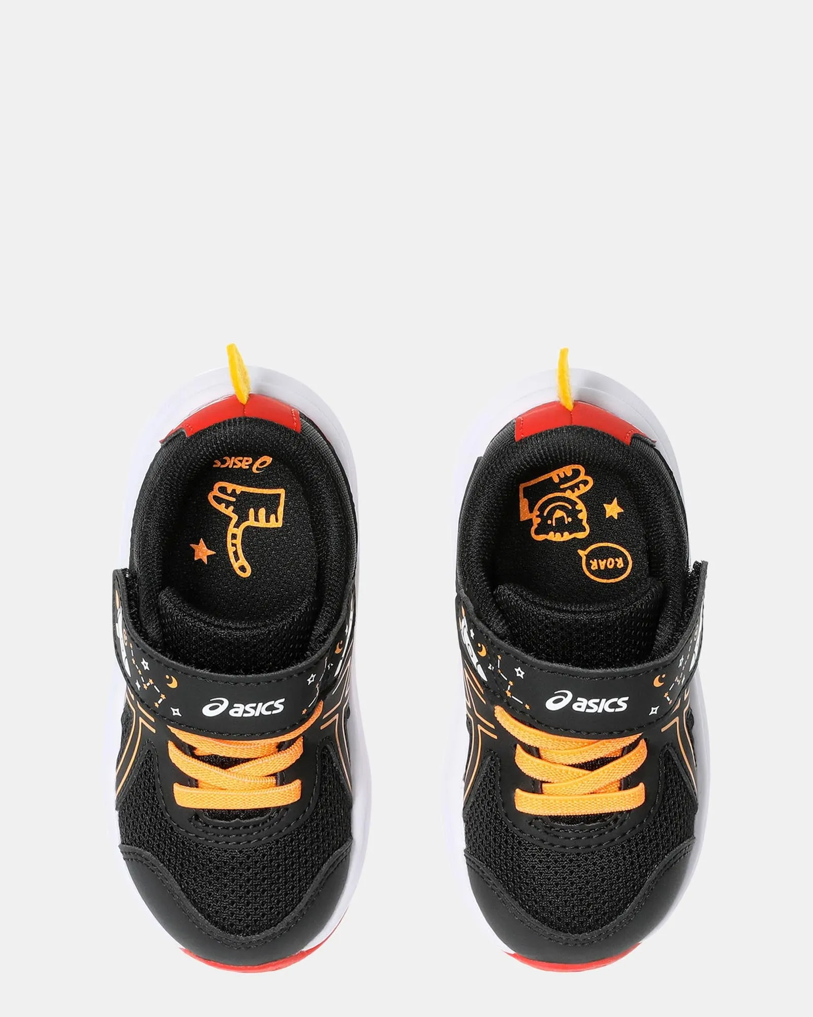 Asics Kinder-Schuhe Contend 9 Schulhof Inf B Schwarz/Orange Pop