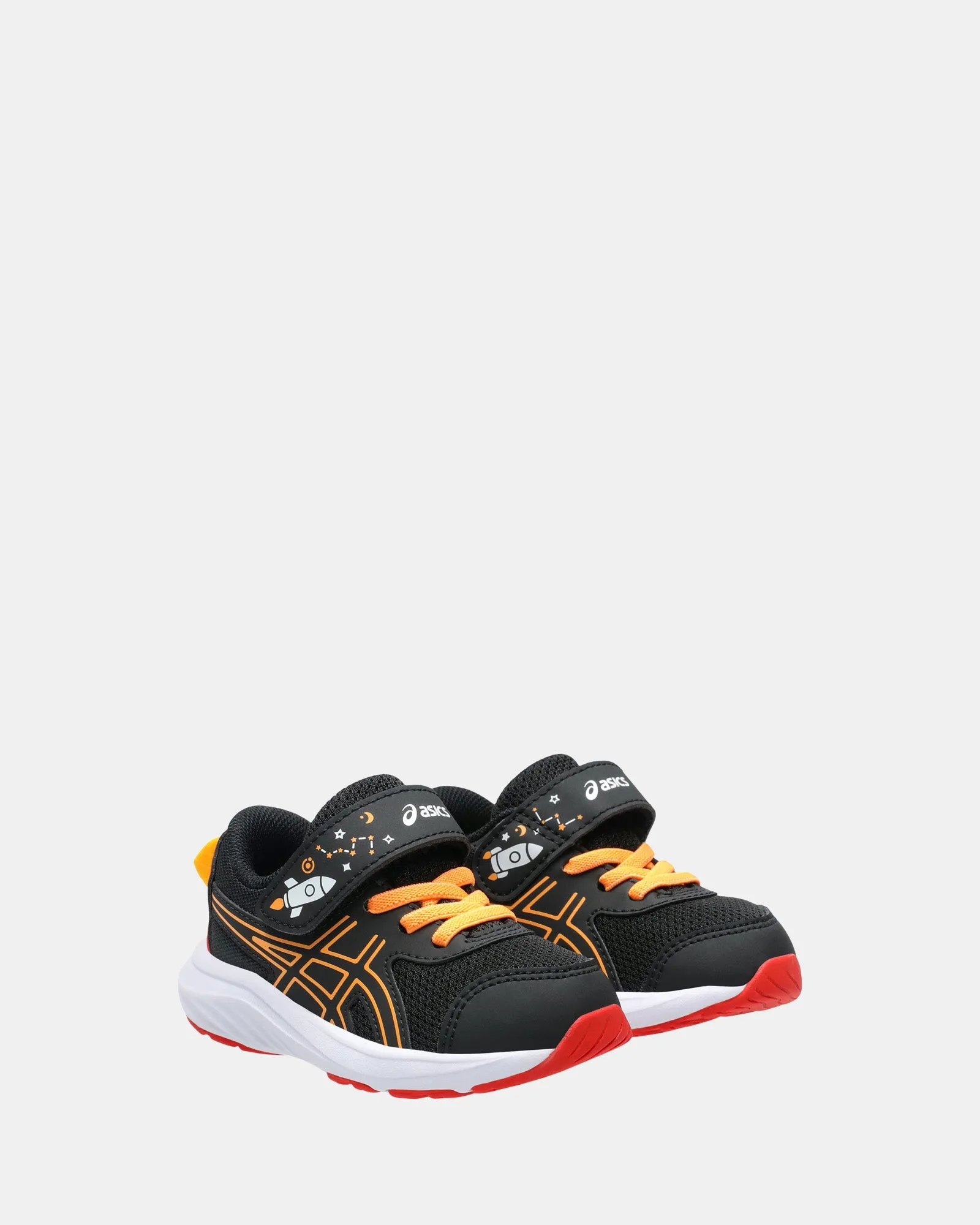 Asics Kinder-Schuhe Contend 9 Schulhof Inf B Schwarz/Orange Pop