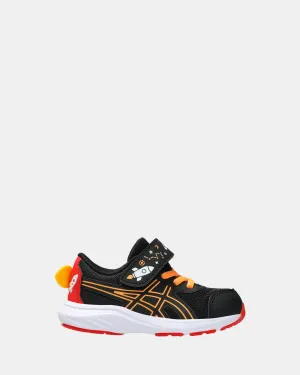 Asics Kinder-Schuhe Contend 9 Schulhof Inf B Schwarz/Orange Pop